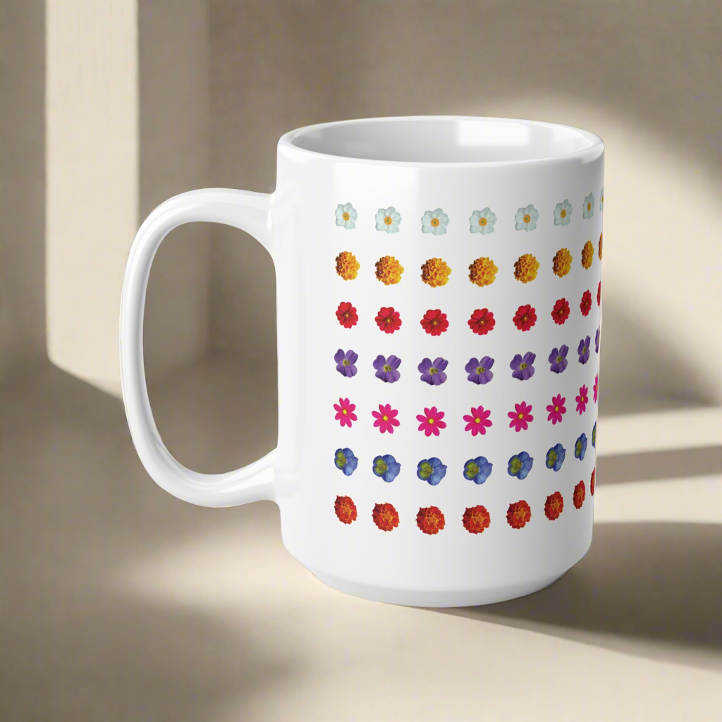 Petal Power - Keramik-Tee-/Kaffeetasse, 11 oz, 15 oz