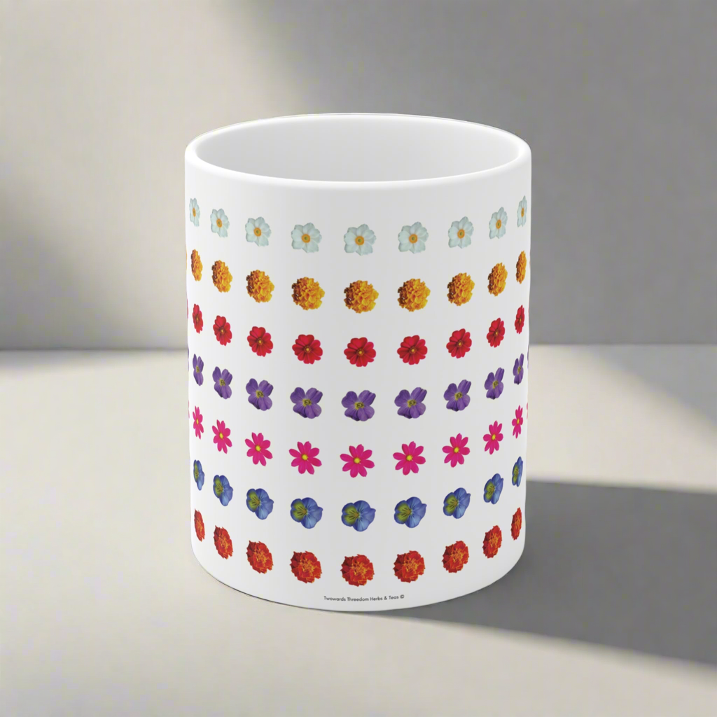 Petal Power - Keramik-Tee-/Kaffeetasse, 11 oz, 15 oz
