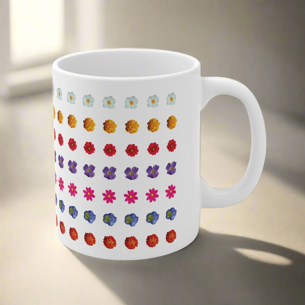 Petal Power - Keramik-Tee-/Kaffeetasse, 11 oz, 15 oz