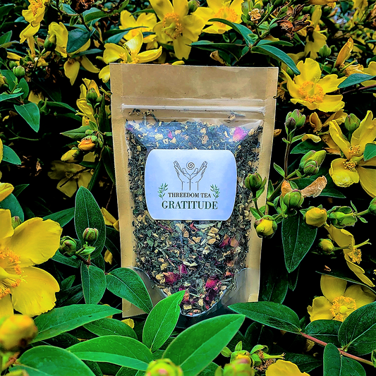 Twowards Threedom Shop, Gratitude Tea with flowers