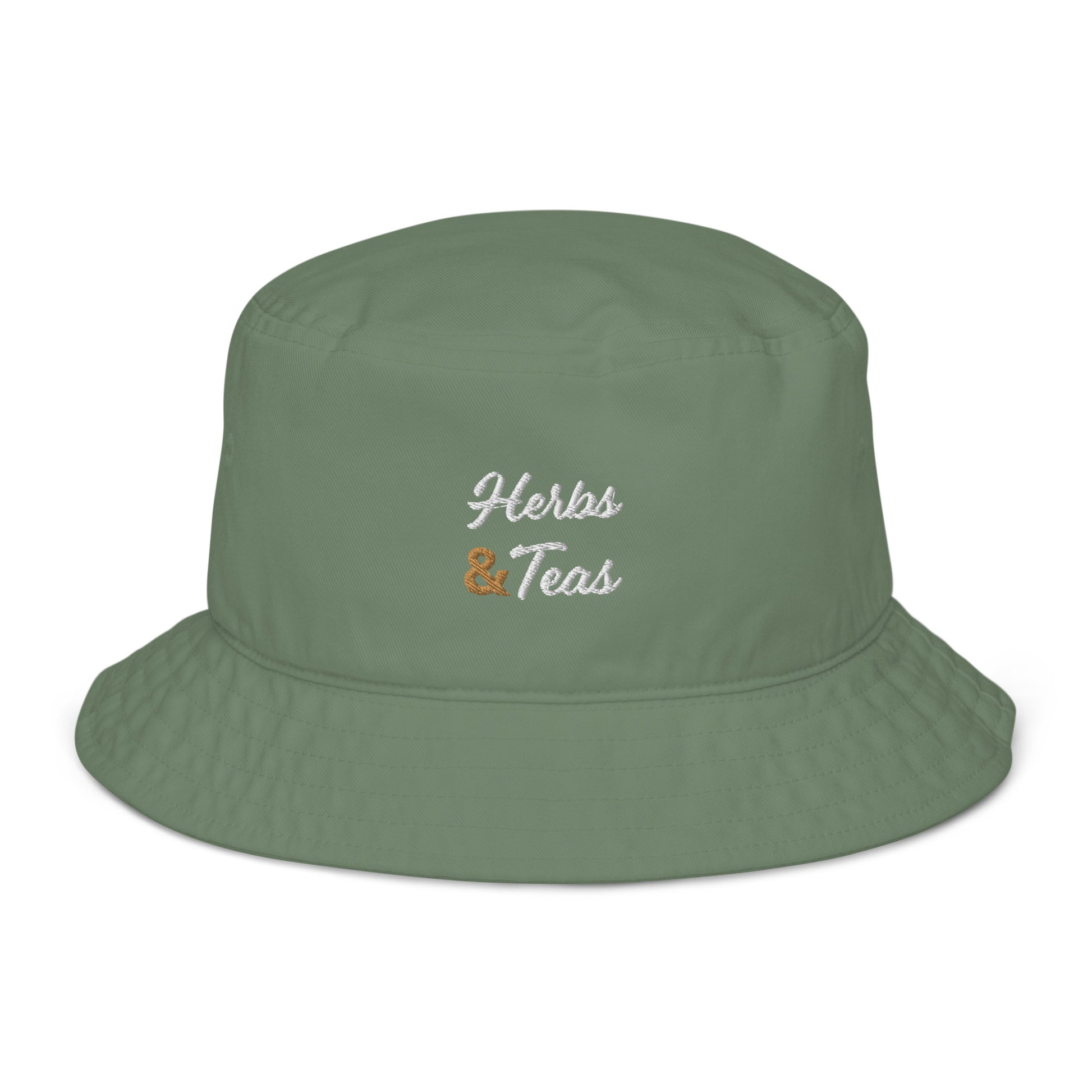 Herbs and tea bucket hat in dill colour
