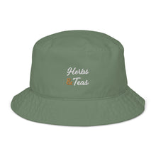 Load image into Gallery viewer, Herbs and tea bucket hat in dill colour

